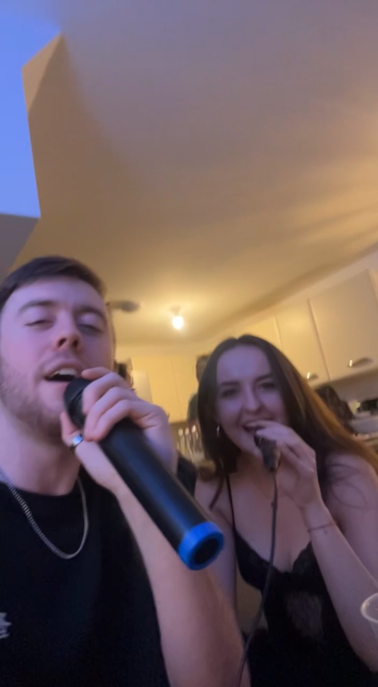 Karaoke with a friend